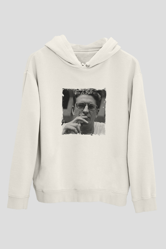 SkreamBaskılı Beyaz Hoodie