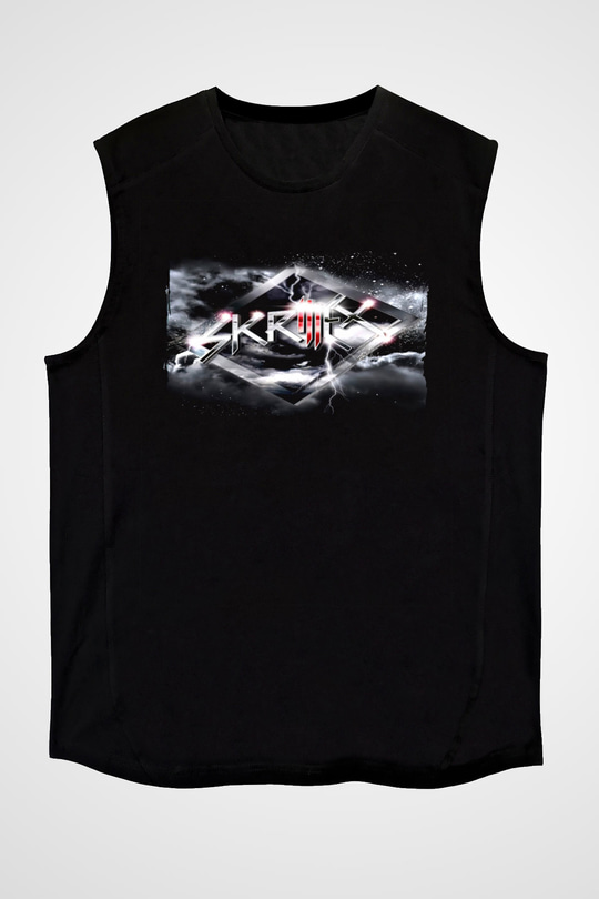 Skrillex Siyah Unisex Kolsuz Tişört