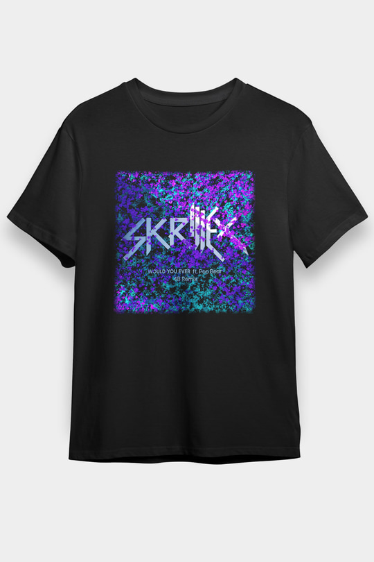 Skrillex Siyah Unisex Tişört T-Shirt - TişörtFabrikası