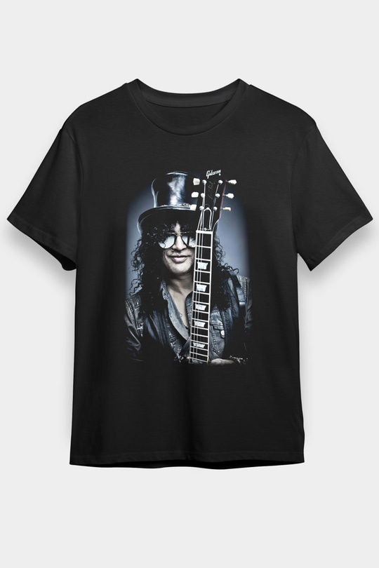 Slash Siyah Unisex Tişört T-Shirt - TişörtFabrikası