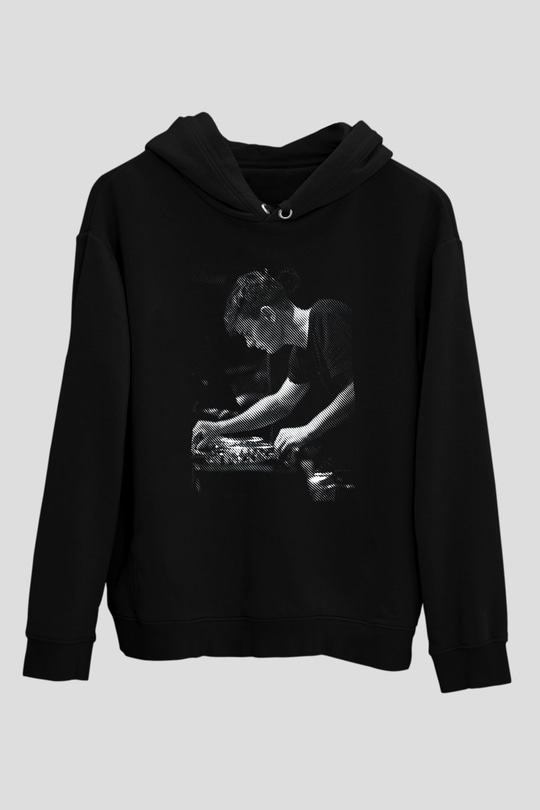Snake Siyah Unisex Kapüşonlu Sweatshirt