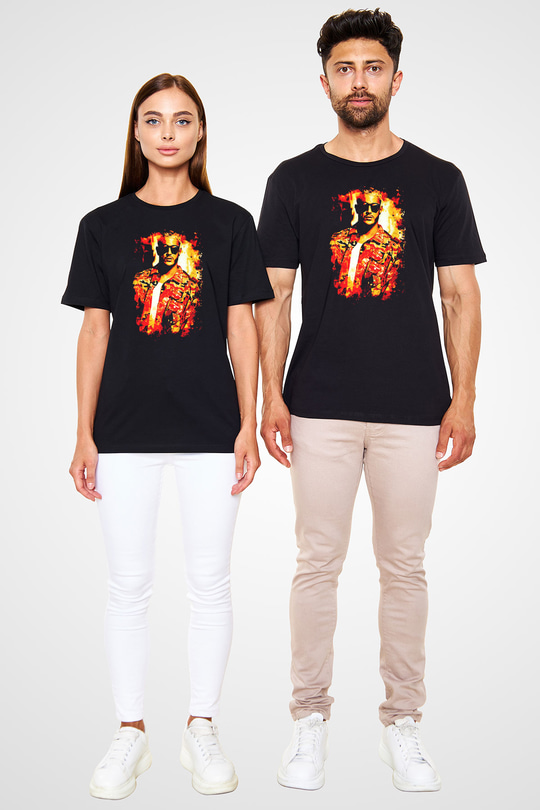Snake Siyah Unisex Tişört T-Shirt - TişörtFabrikası