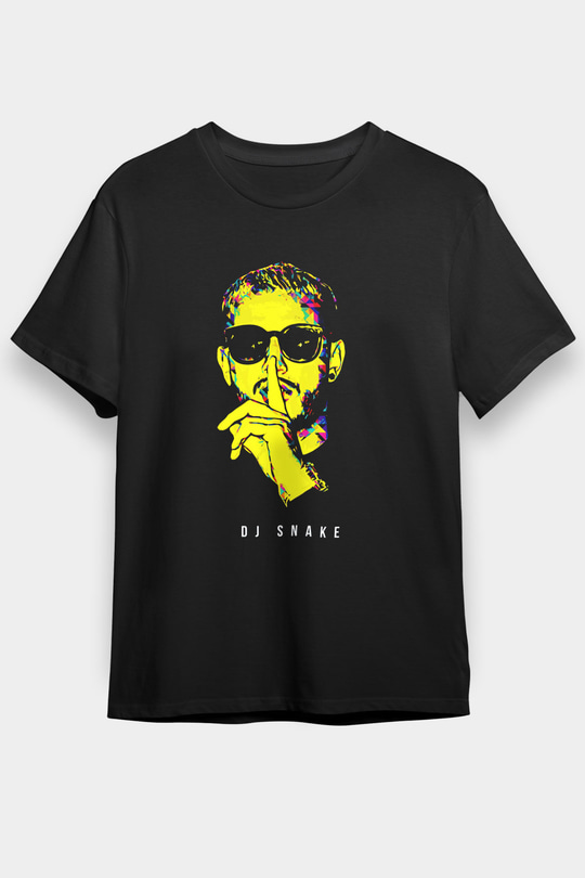 Snake Siyah Unisex Tişört T-Shirt - TişörtFabrikası