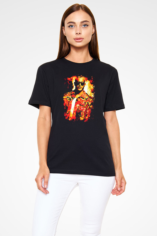 Snake Siyah Unisex Tişört T-Shirt - TişörtFabrikası