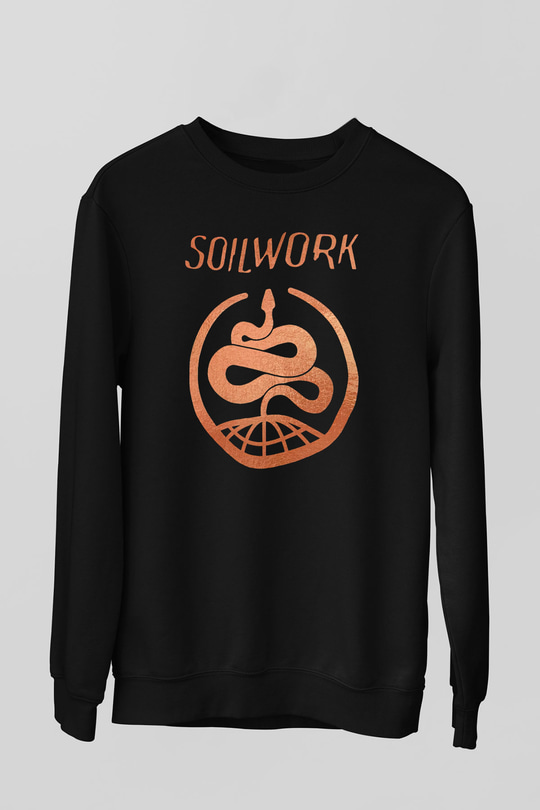 Soilwork Siyah Unisex-Fabrikası Sweatshirt