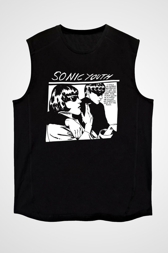 Sonic Youth Siyah Unisex Kolsuz Tişört