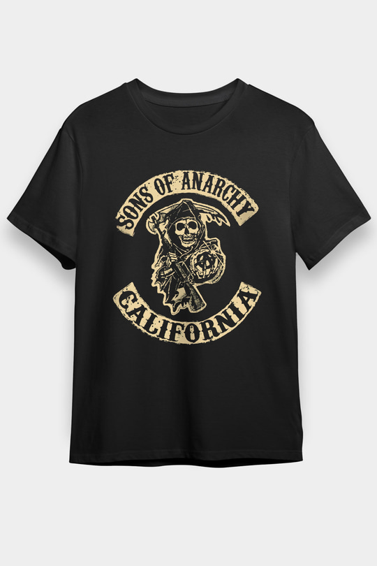 Sons of Anarchy Siyah Unisex Tişört T-Shirt