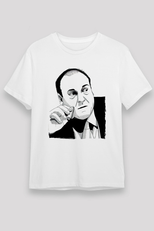 Sopranos Unisex Baskılı Beyaz Tişört - Tshirt