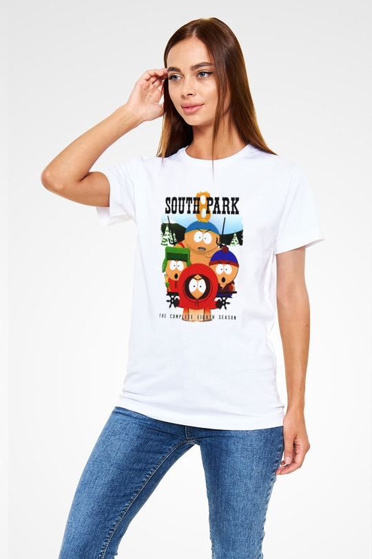 South Park Beyaz Unisex Tişört T-Shirt