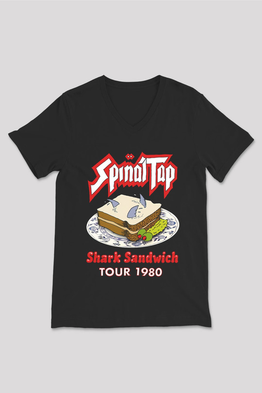 Spinal Tap Siyah Unisex  V Yaka Tişört