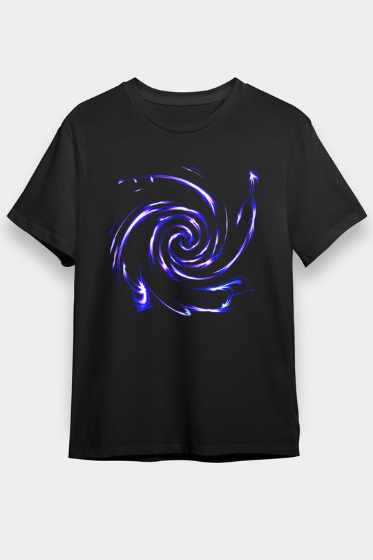 Spiral Siyah Unisex Tişört T-Shirt - TişörtFabrikası