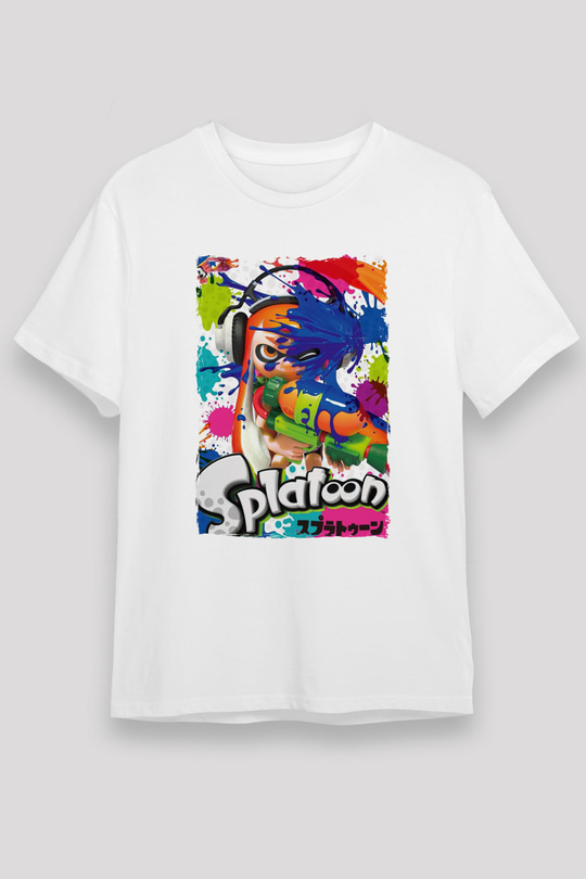 Splatoon Beyaz Unisex Tişört T-Shirt