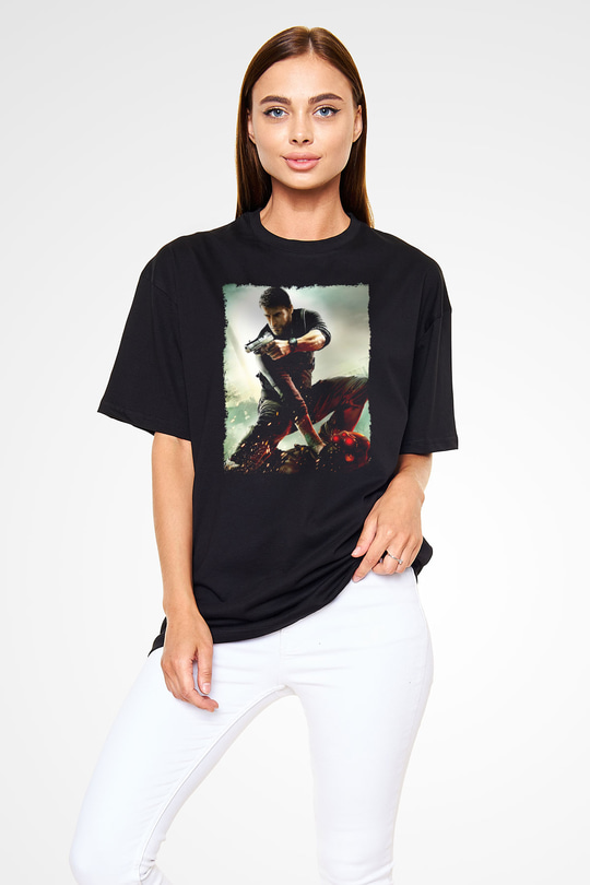 Splinter Cell Siyah Oversize Tişört Oversize T-shirt