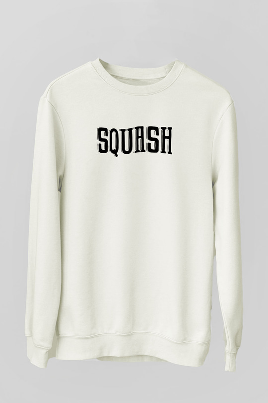 Squash Baskılı Unisex Ekru Sweatshirt