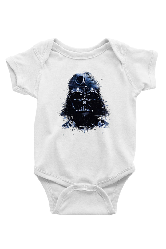 Star Wars Baskılı Beyaz Unisex Bebek Body - Zıbın