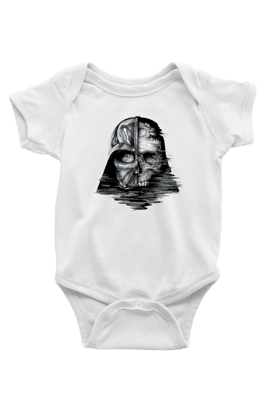 Star Wars Baskılı Beyaz Unisex Bebek Body - Zıbın