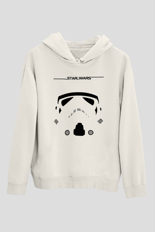 Star Wars Beyaz Unisex Hoodie