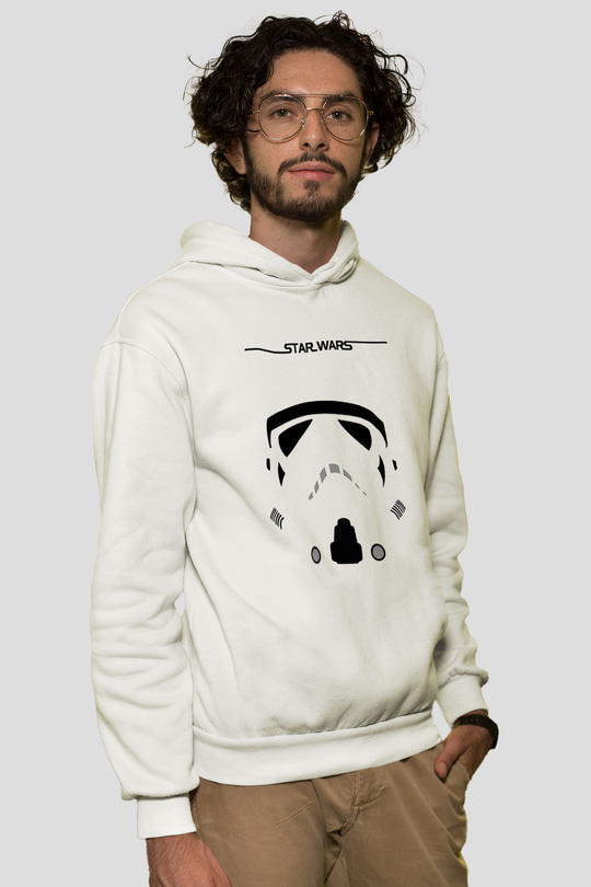 Star Wars Beyaz Unisex Hoodie