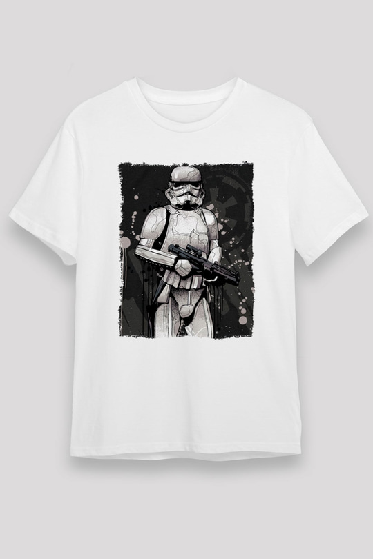Star Wars Beyaz Unisex Tişört T-Shirt