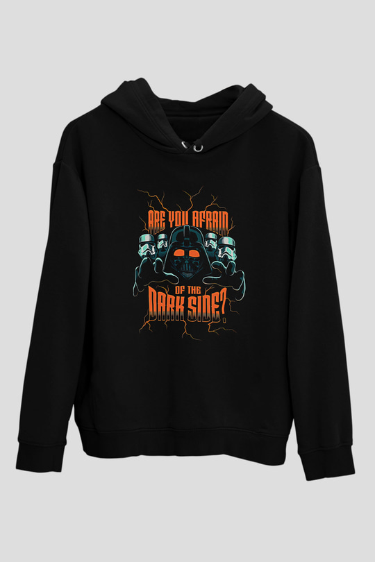 Star Wars (Dart Vader) Baskılı Unisex Siyah Hoodie