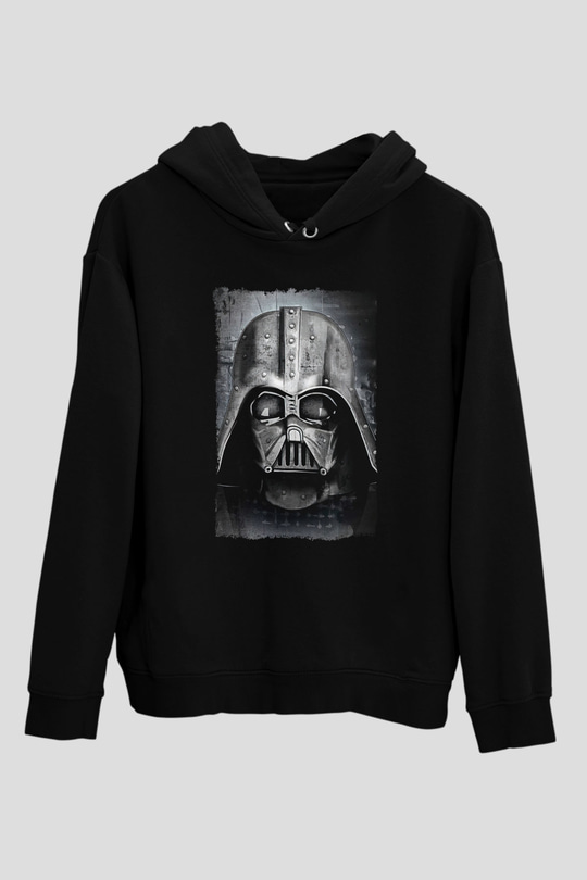 Star Wars (Dart Vader) Baskılı Unisex Siyah Hoodie