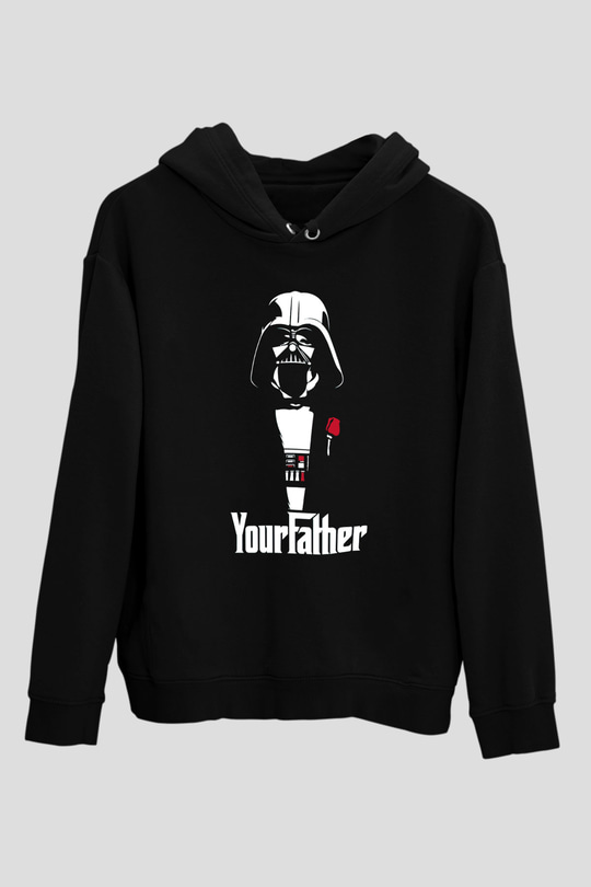 Star Wars Siyah Unisex Kapşonlu Sweatshirt
