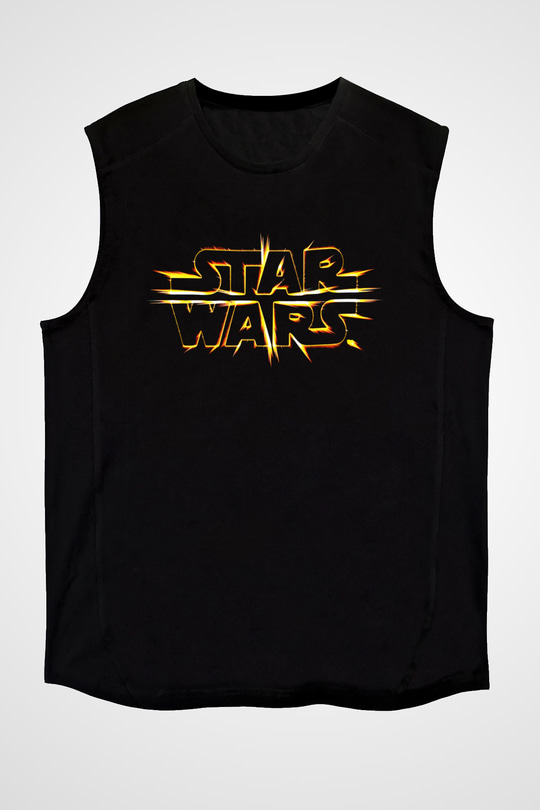 Star Wars Siyah Unisex Kolsuz Tişört