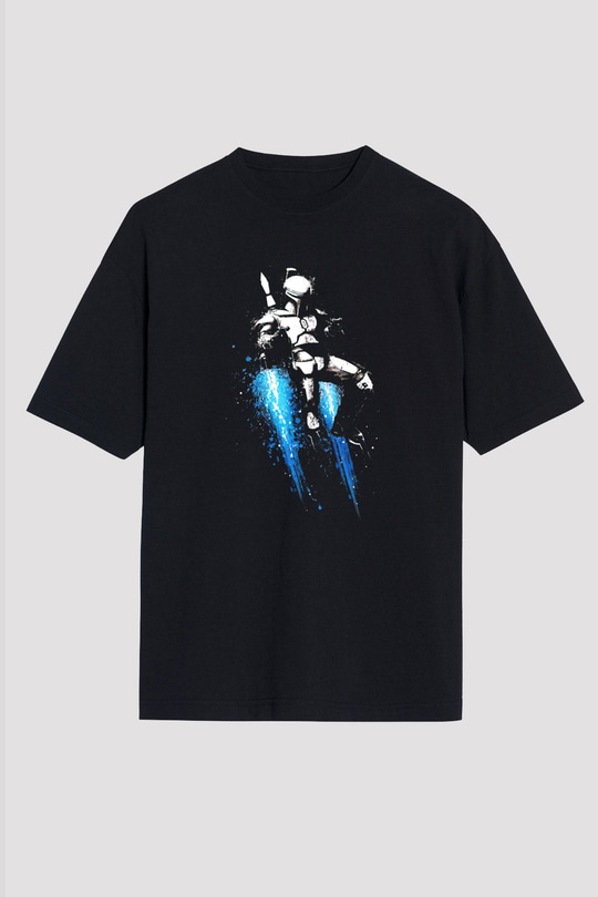 Star Wars Siyah Unisex Oversize Tişört T-Shirt