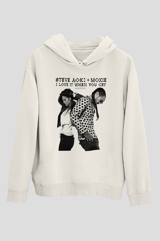 Steve Aoki Beyaz Unisex Kapüşonlu Sweatshirt
