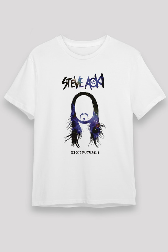 Steve Aoki Beyaz Unisex Tişört T-Shirt - TişörtFabrikası