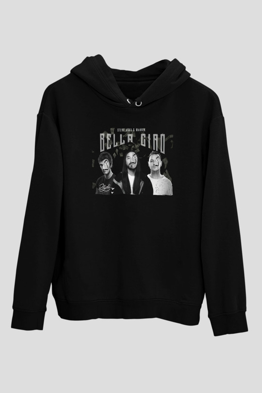 Steve Aoki Siyah Unisex Kapüşonlu Sweatshirt