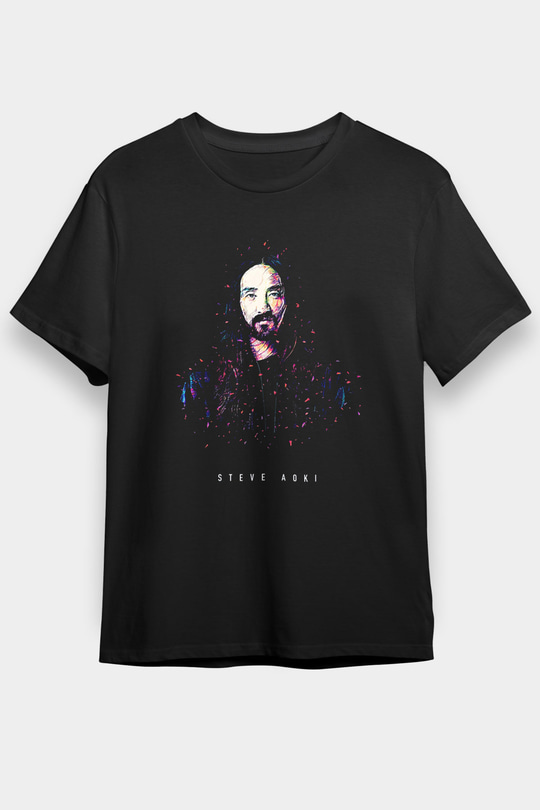 Steve Aoki Siyah Unisex Tişört T-Shirt - TişörtFabrikası