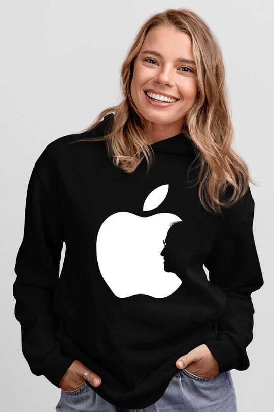 Steve Jobs Siyah Unisex Hoodie