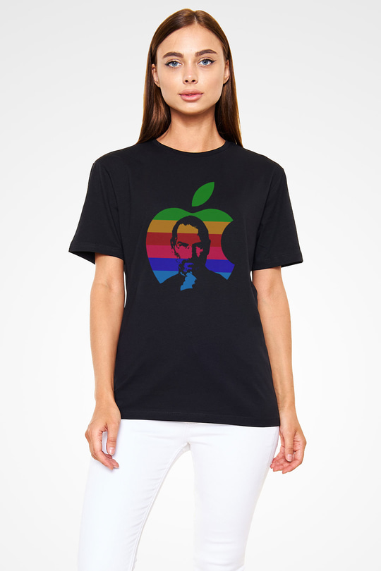 Steve Jobs Siyah Unisex Tişört T-Shirt - TişörtFabrikası