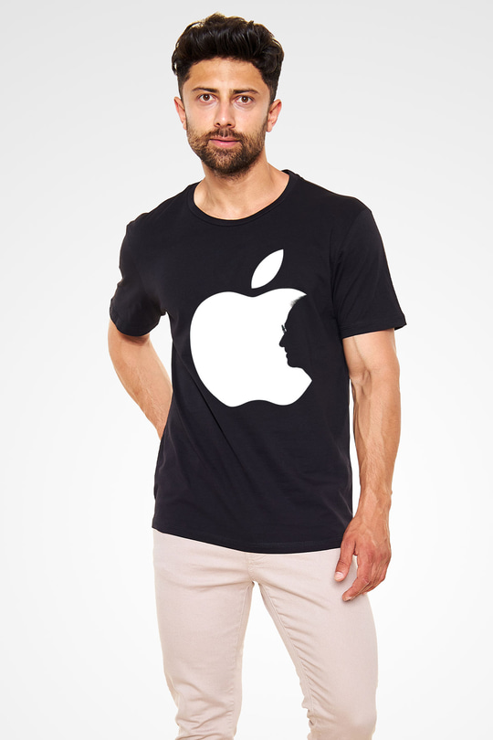 Steve Jobs Siyah Unisex Tişört T-Shirt - TişörtFabrikası