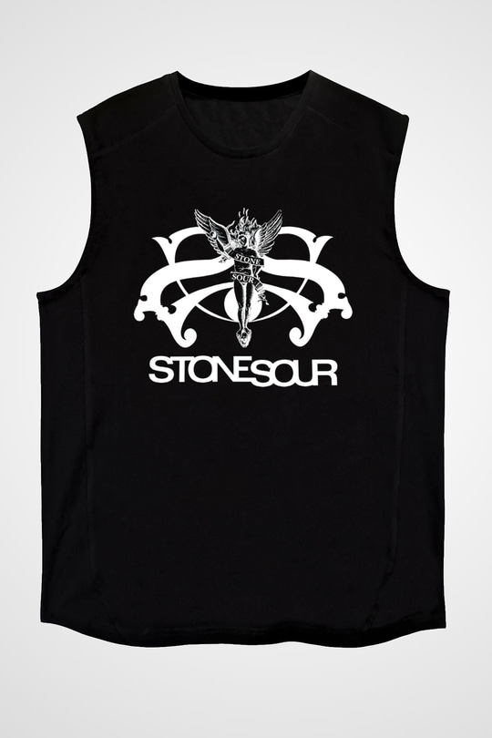 Stone Sour Siyah Unisex Kolsuz Tişört