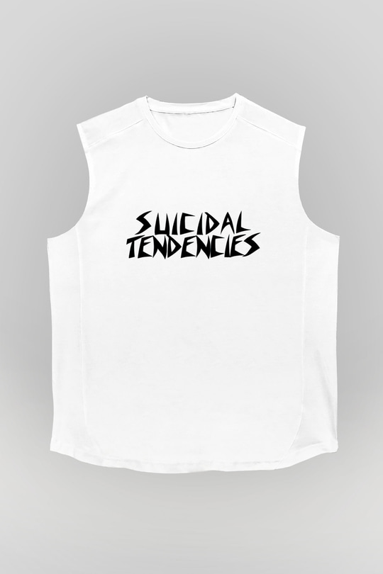 Suicidal Tendencies Beyaz Unisex Kolsuz Tişört