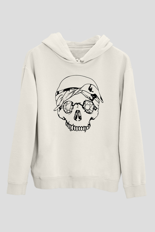 Suicideboys - $uicideboy$ Baskılı Beyaz Unisex Kapüşonlu Sweatshirt