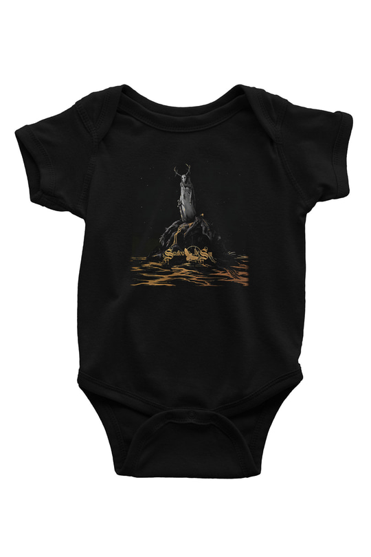 Swallow The Sun Baskılı Unisex Siyah Bebek Body - Zıbın