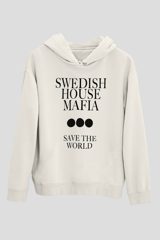 Swedish House Mafia Beyaz Unisex Kapşonlu Sweatshirt