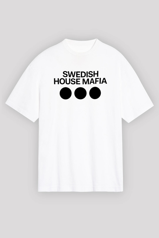 Swedish House Mafia Beyaz Oversize Tişört Oversize T-shirt - TişörtFabrikası