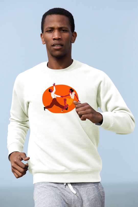 Swing Beyaz Unisex Sweatshirt