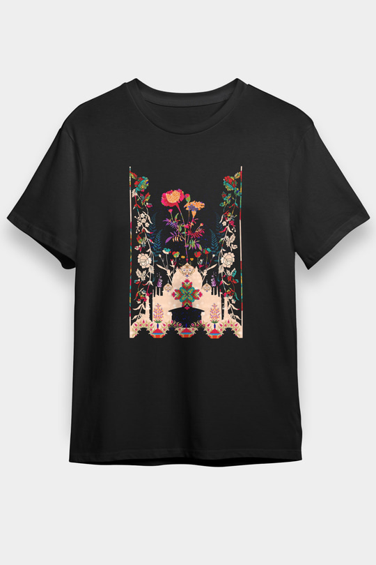 Tac Mahal Siyah Unisex Tişört T-Shirt - TişörtFabrikası
