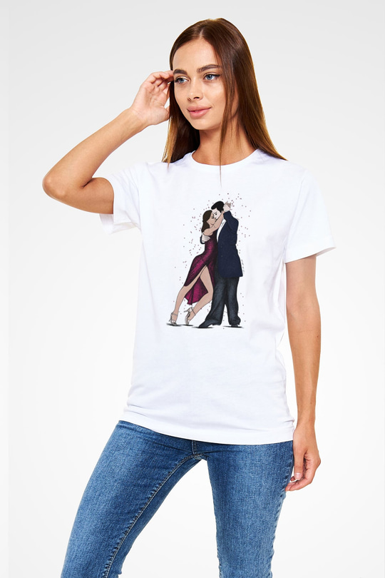 Tango Beyaz Unisex Tişört T-Shirt - TişörtFabrikası