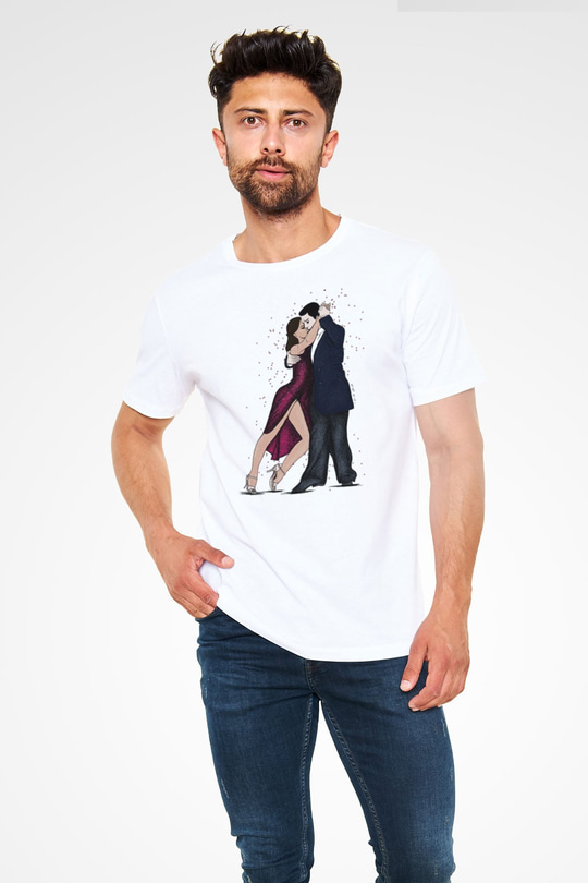 Tango Beyaz Unisex Tişört T-Shirt - TişörtFabrikası