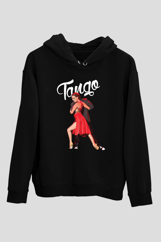 Tango Siyah Unisex Hoodie