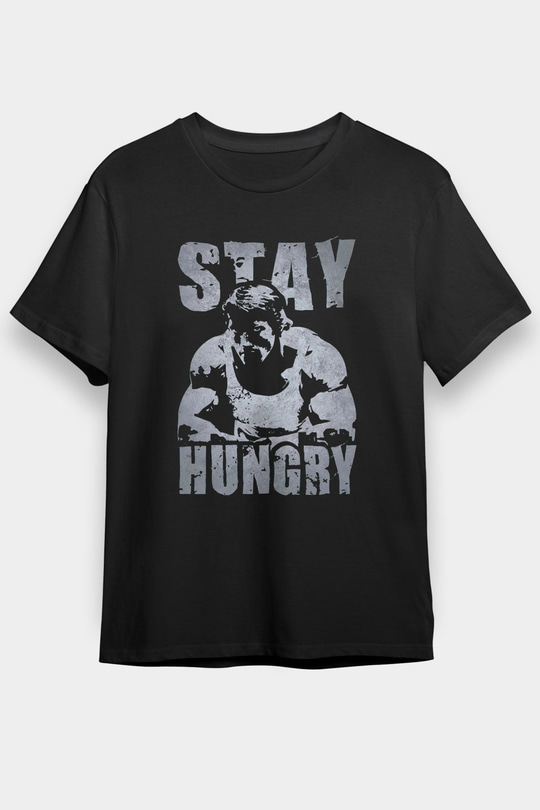 Arnold Baskılı Unisex Siyah Tişört