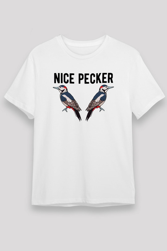 Nice Pecker Baskılı Unisex Beyaz Tişört