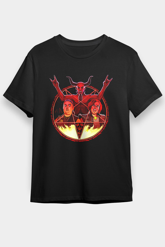 Teracious D Baskılı Unisex Siyah Tişört - Tshirt