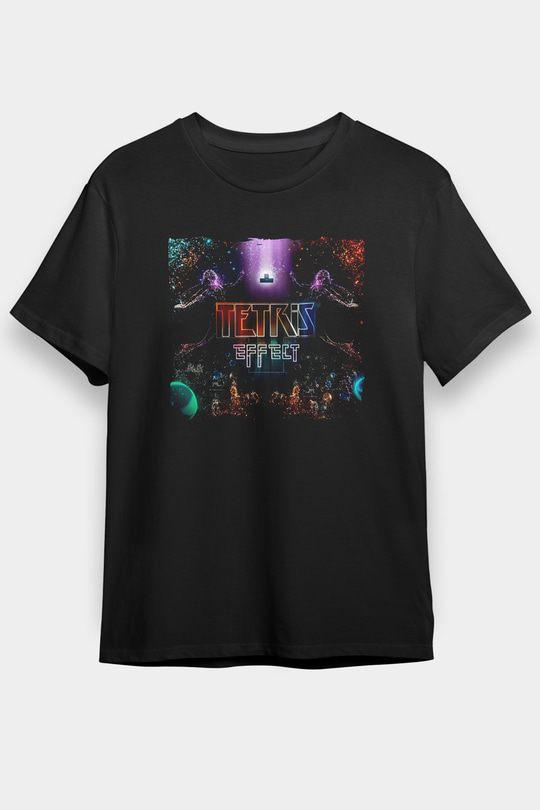 Tetris Siyah Unisex Tişört T-Shirt
